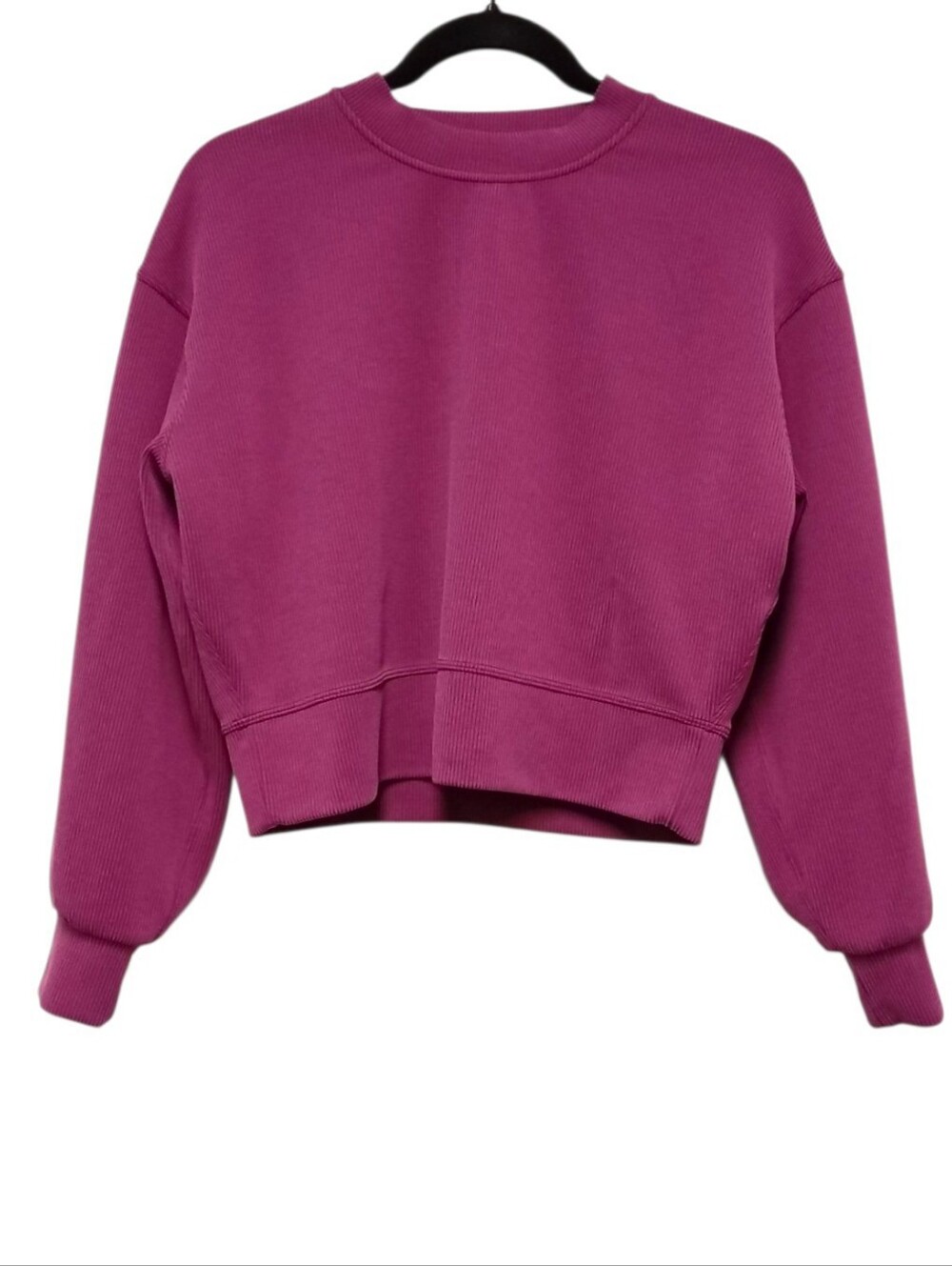 Lululemon Perfectly Oversized Cropped Crew Sweatshirt Burgundy Size 0